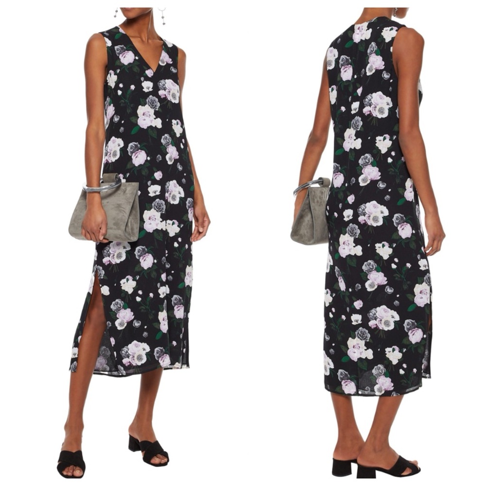 Equipment Connery Silk Floral Midi Maxi Dress
